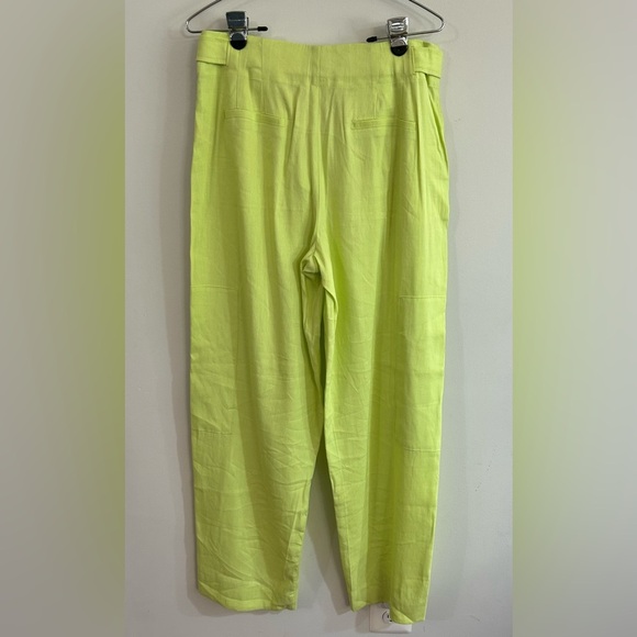 JASON WU Medium lime green trouser pants WV9059-300-6pa parachute style 80s y2k - Picture 7 of 9